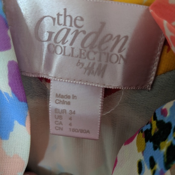 H&M Garden Collection Ruffle Rainbow Floral Maxi - Picture 4 of 4